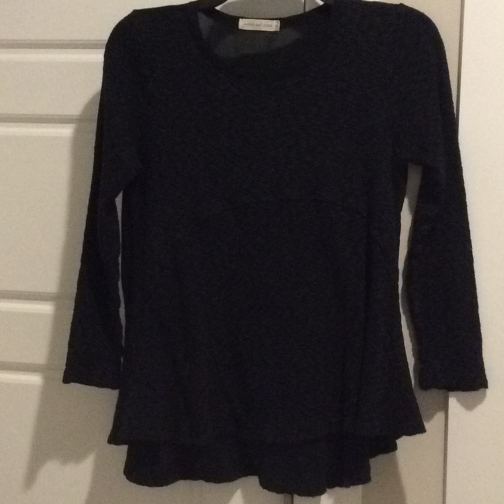 Pebble and Stone black long sleeve top.